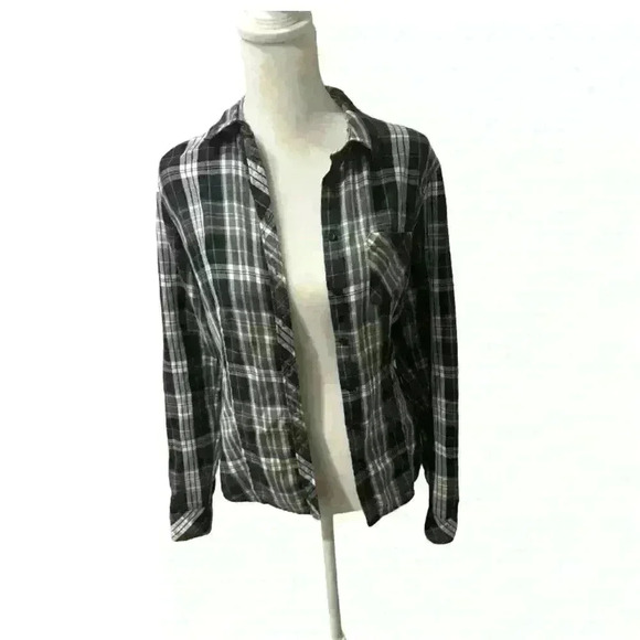 Armani Exchange Flannel Shirt Women’s - Picture 1 of 6